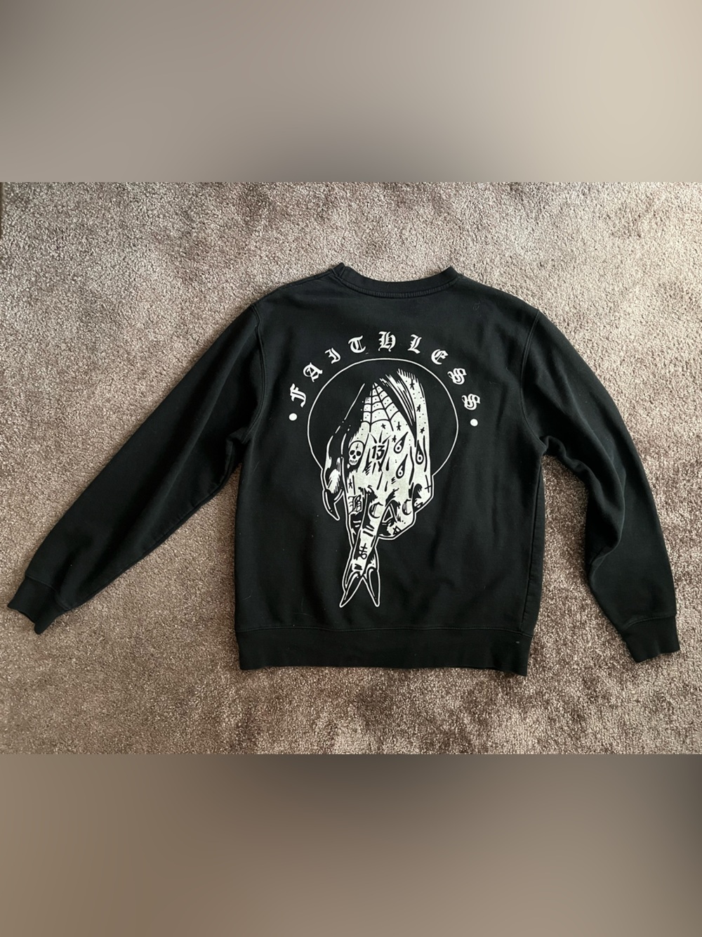 Black craft unisex sweater